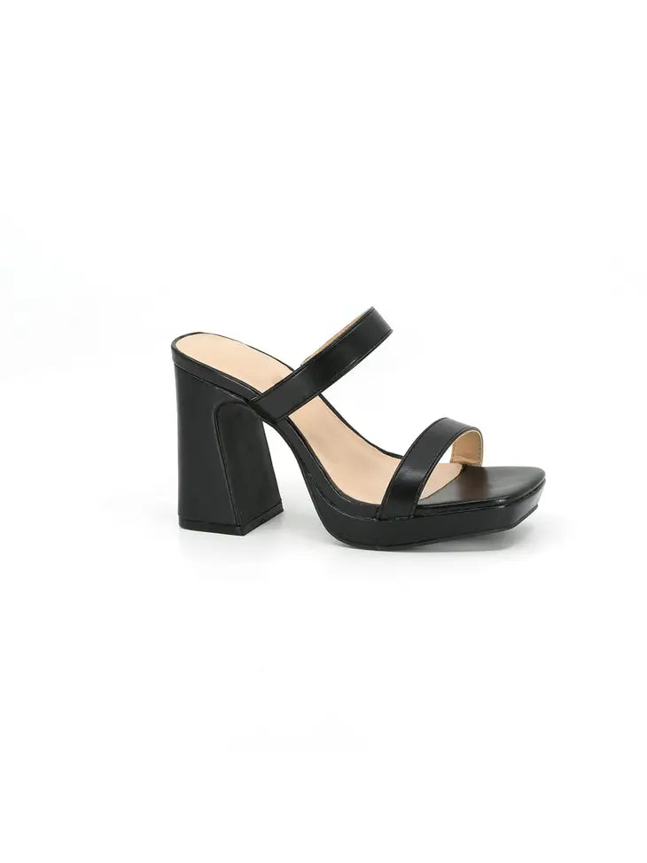 Platform High Heel Double Strap Sandal