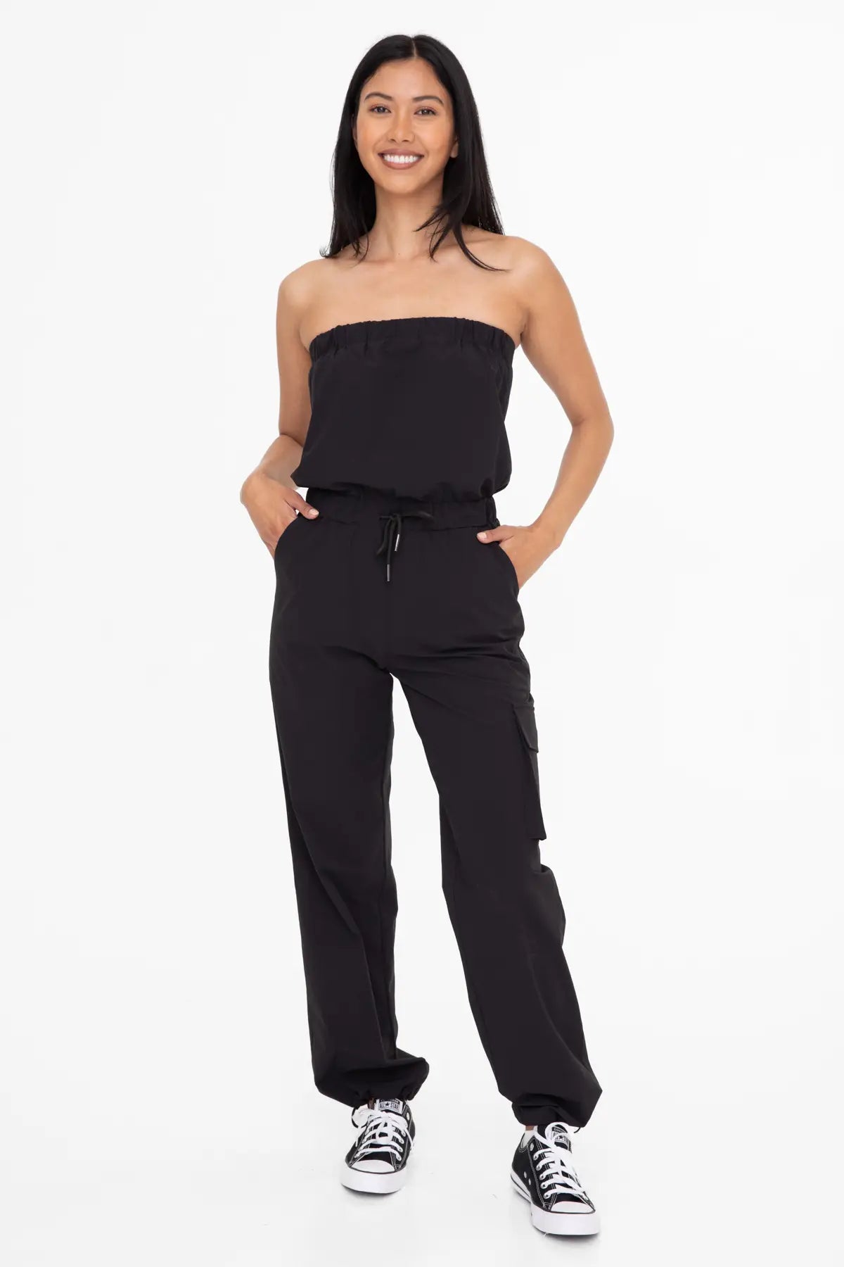 Durable Romper with Strapless Design