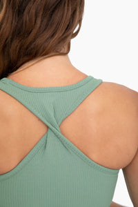 Thumbnail for Ribbed Twisted Racerback