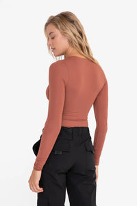 Thumbnail for Double-Layered Long Sleeve Bodysuit