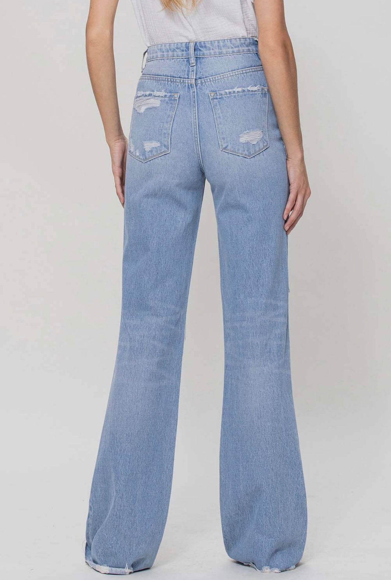 90S Vintage High Rise Flare Jeans