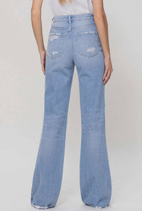 Thumbnail for 90S Vintage High Rise Flare Jeans