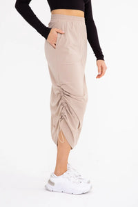 Thumbnail for Mid-Rise Adjustable Cargo Maxi Skirt