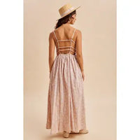 Thumbnail for Cotton Floral Sleeveless Maxi Dress