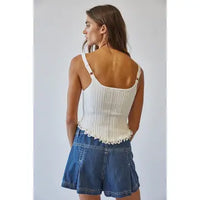 Thumbnail for Knit Corset Top