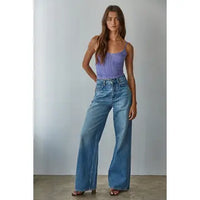 Thumbnail for Knit Seamless Nylon Spandex Jacquard Pattern Top