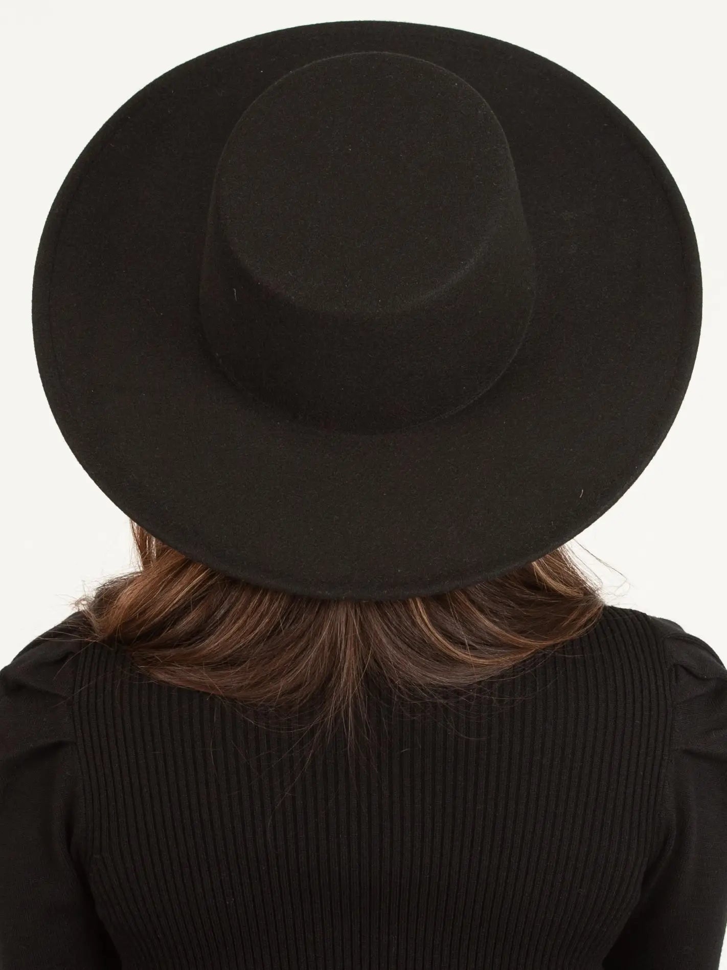 BEBE Boater Hat-black